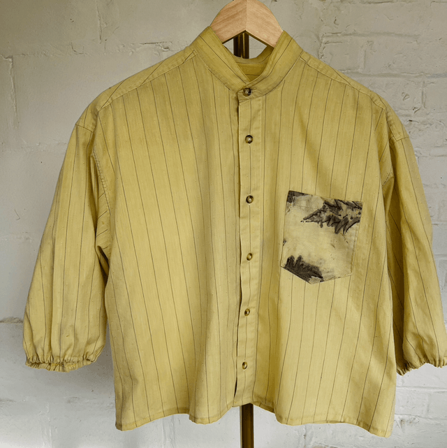Collection Sumac - Chemise nouée dos jaune