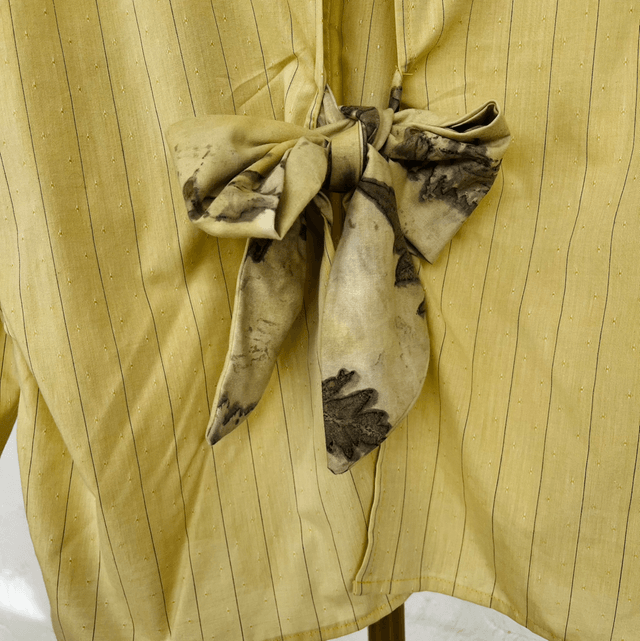 Collection Sumac - Chemise nouée dos jaune