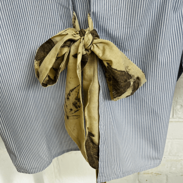 Collection Sumac - Chemise nouée dos jaune ciel