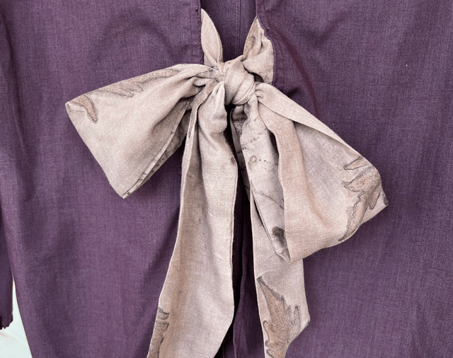 Collection Sumac - Chemise nouée dos pourpre