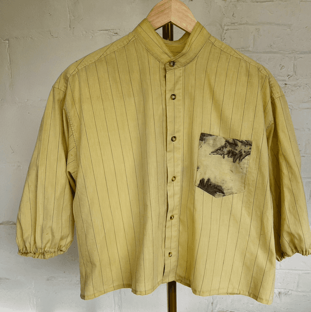Collection Sumac - Chemise nouée dos jaune